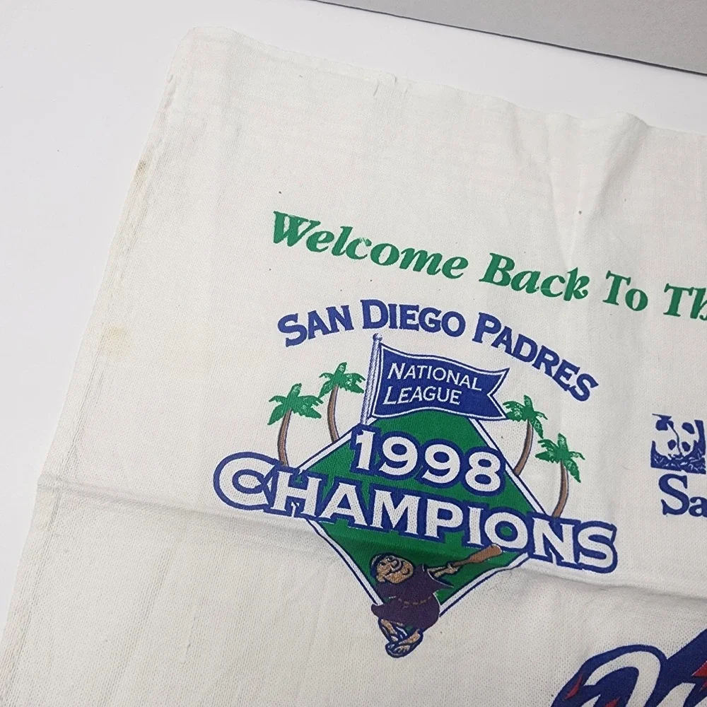 San Diego Padres 1998 Rally Towel Welcome Back To The Jungle SD Zoo NL Champions